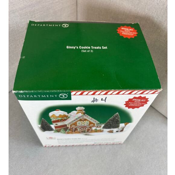 Department 56 North Pole Series – Ginny’s Cookie Treats Set (Set of 3) #56.56732 - Picture 8 of 8